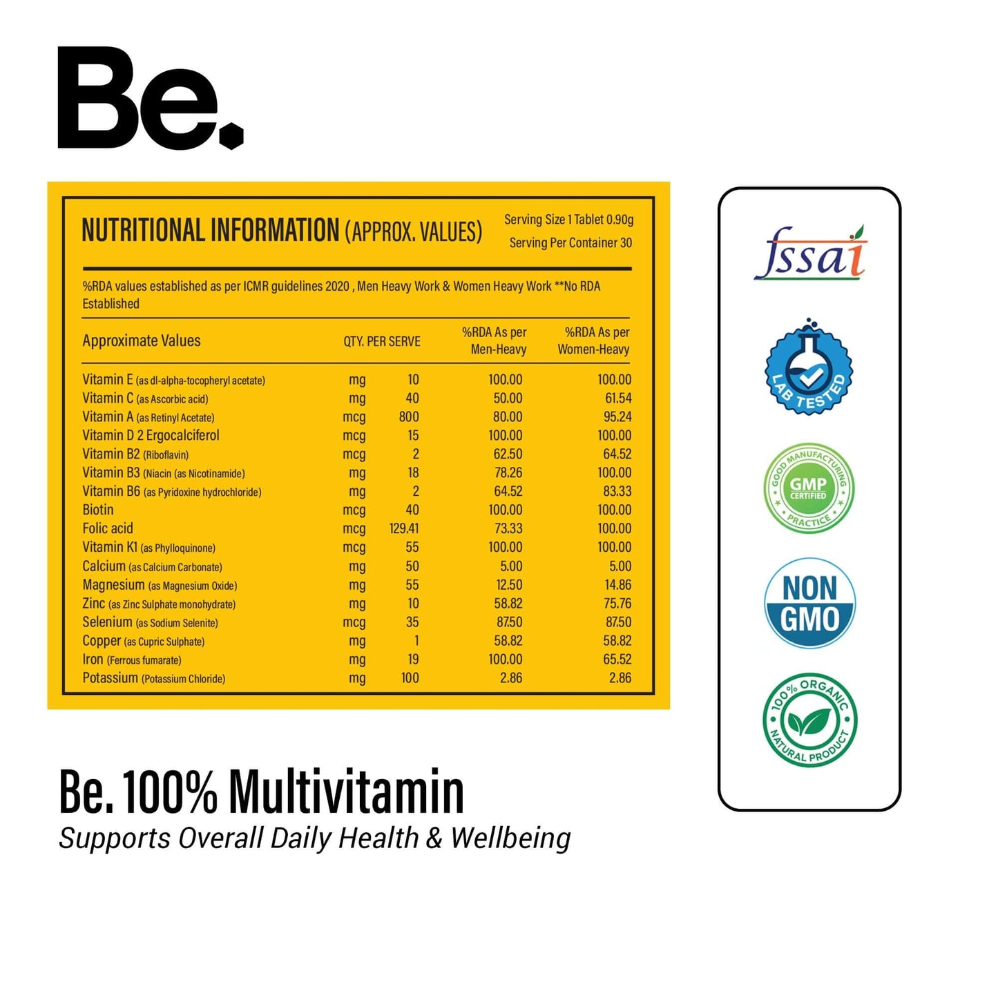 Be 100% Multivitamin