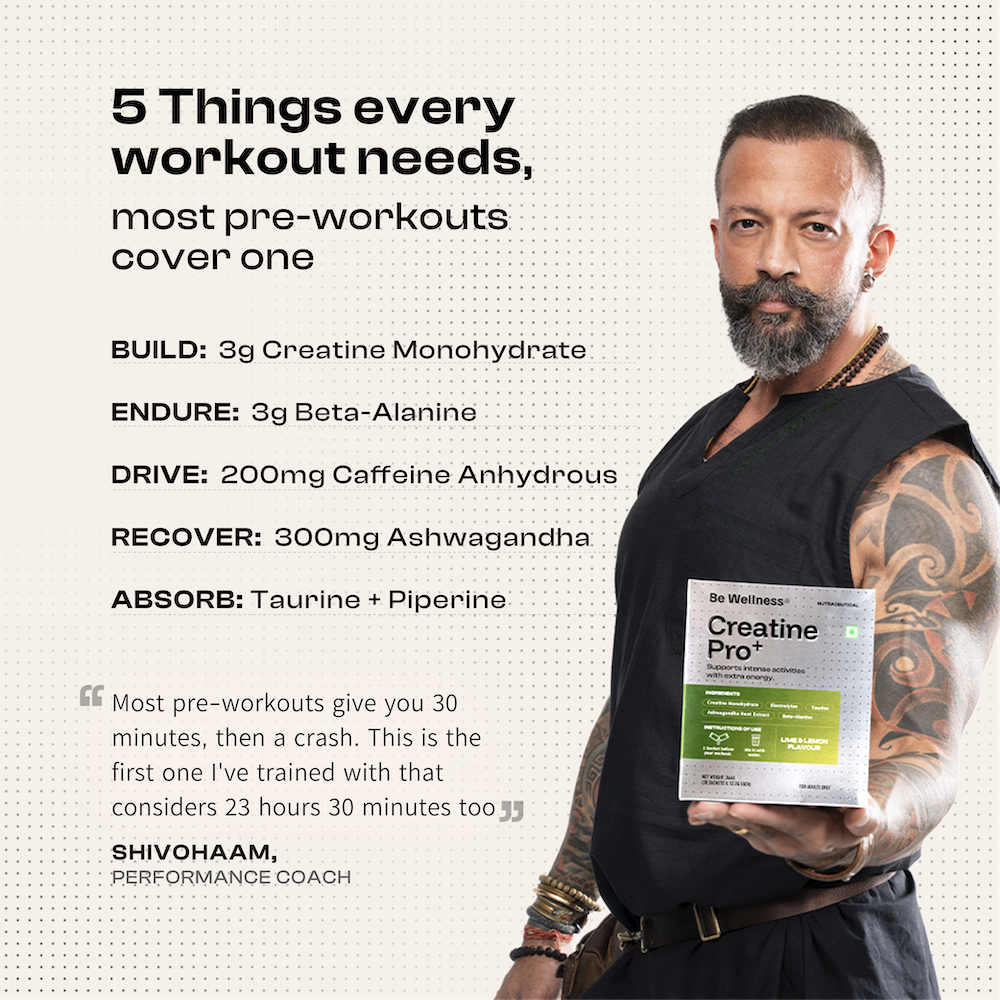 Be Wellness x Shivohaam Creatine Pro+
