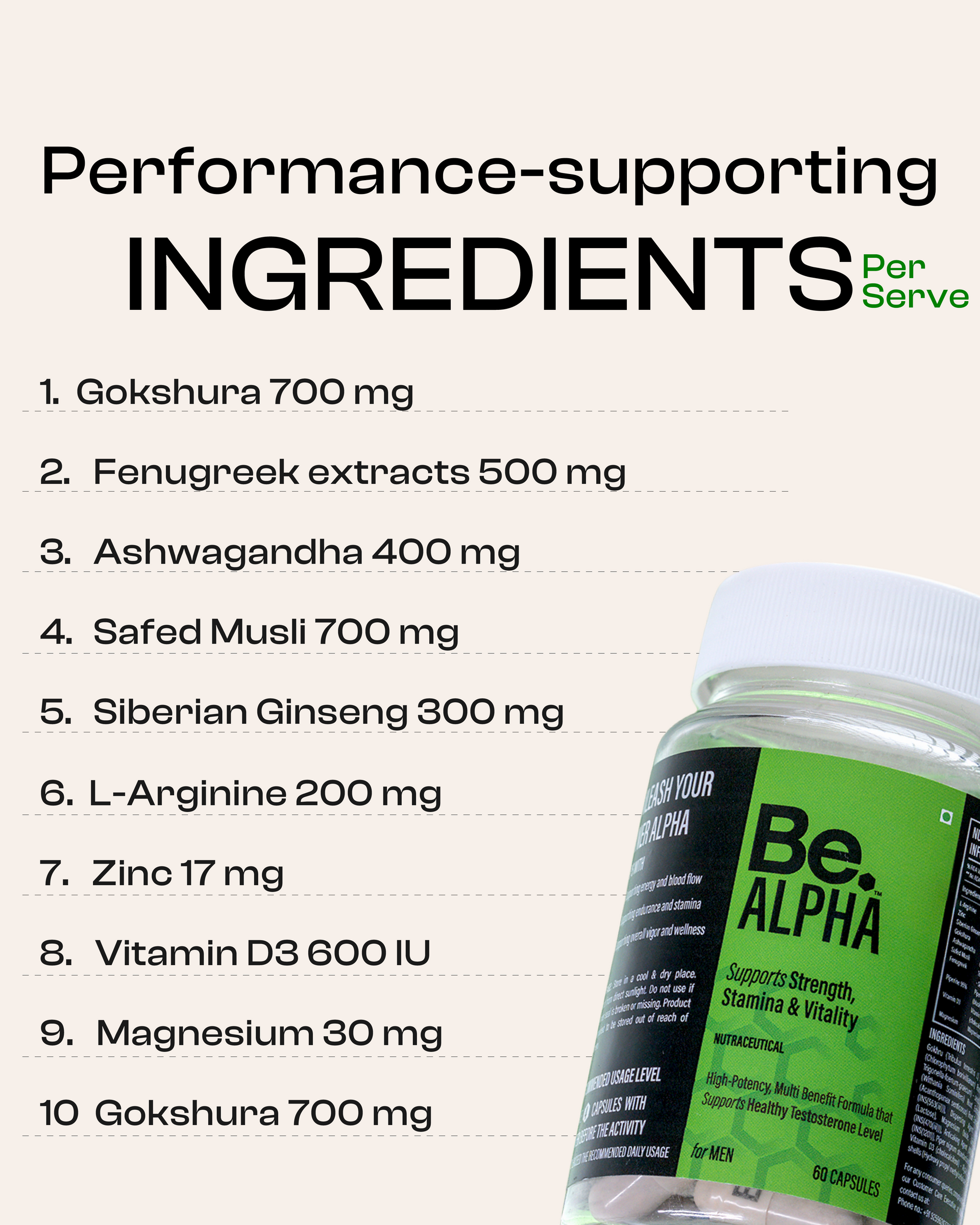 Be Alpha  Testosterone Booster