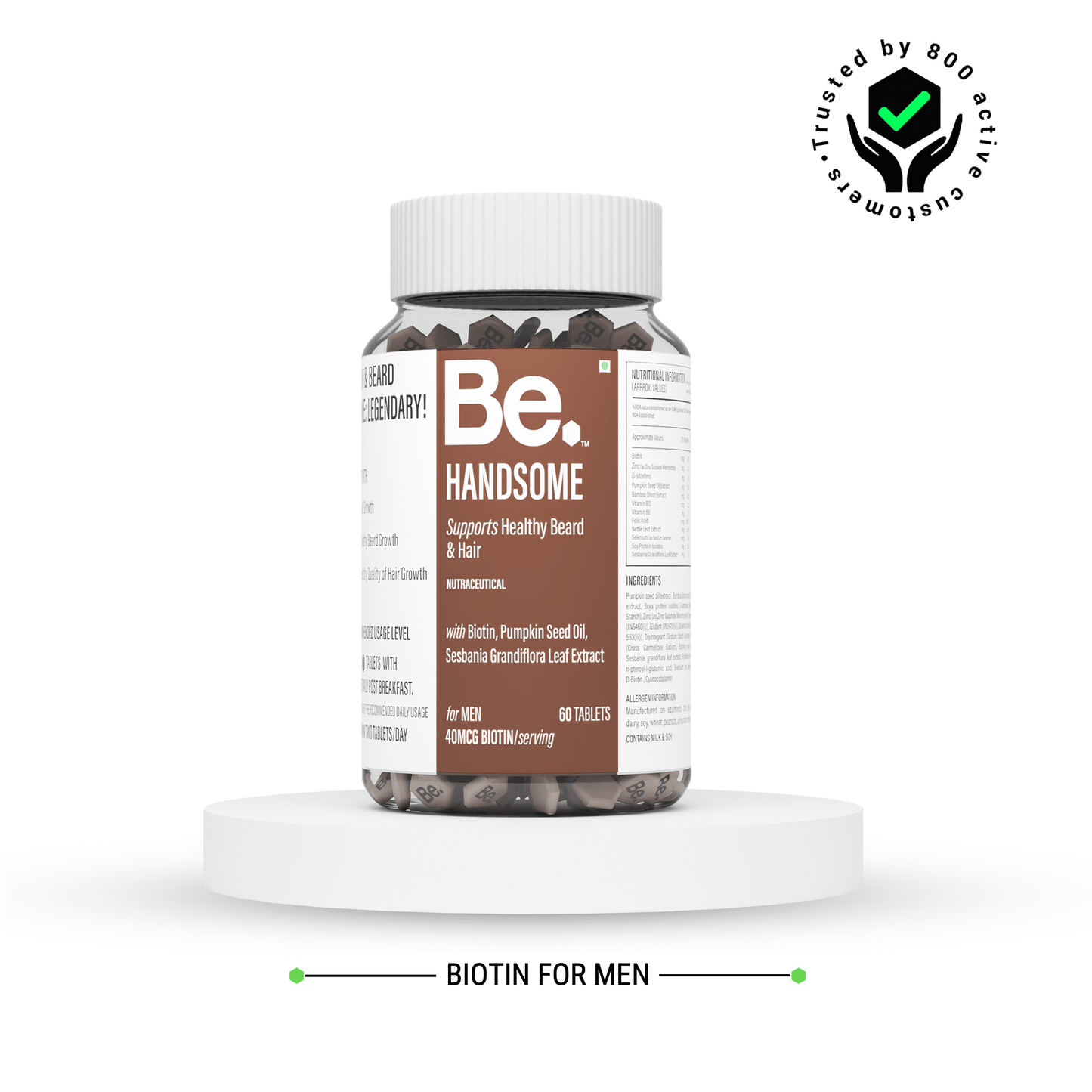 Be Handsome Hair & Beard Support (For Him)