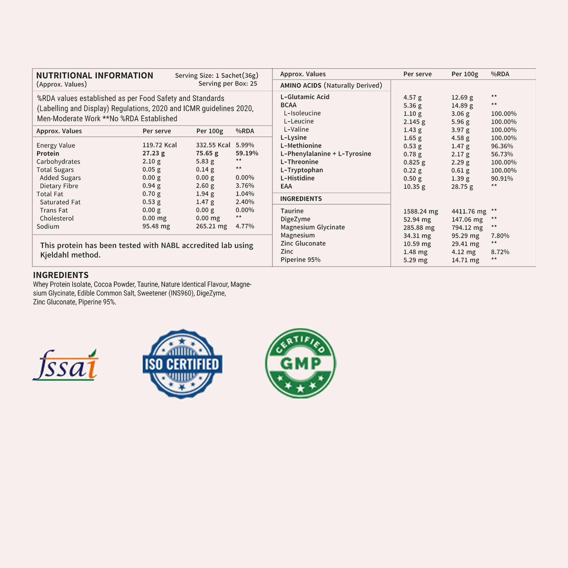 Be Wellness Whey Protein Isolate